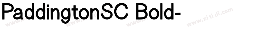 PaddingtonSC Bold字体转换